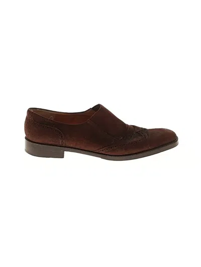 Pre-owned Salvatore Ferragamo Sport Flats In Brown