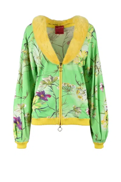 Salvatore Piccione Blumarine Silk Cardigan - Green