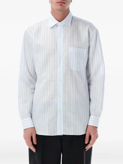 Salvatore Piccolo Alberto Striped Shirt In Blue