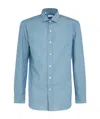 Salvatore Piccolo Button-up Long-sleeved Shirt In Blue