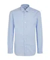 Salvatore Piccolo Button-up Long-sleeved Shirt In Blue