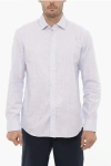 SALVATORE PICCOLO CLASSIC COLLAR TWO-TONE AAWNING STRIPED SHIRT