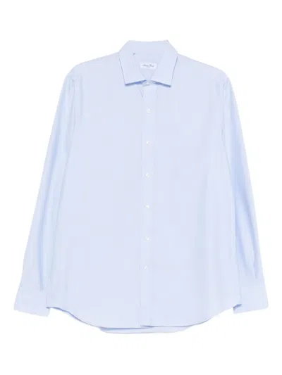 Salvatore Piccolo Classic Oxford Shirt In Blue