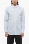 Salvatore Piccolo Spread Collar Poplin Cotton Shirt