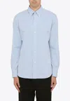 Salvatore Piccolo Poplin Cotton Alberto Shirt With Breast Pocket