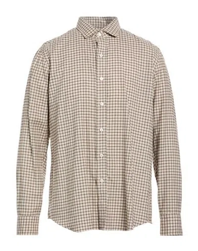 Salvatore Piccolo Man Shirt Chocolate Brown Size 17 ½ Cotton