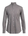 Salvatore Piccolo Man Shirt Grey Size 15 ½ Cotton In Grey