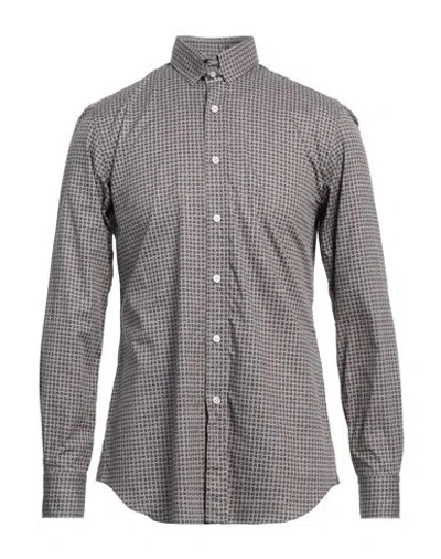 Salvatore Piccolo Man Shirt Grey Size 15 ½ Cotton