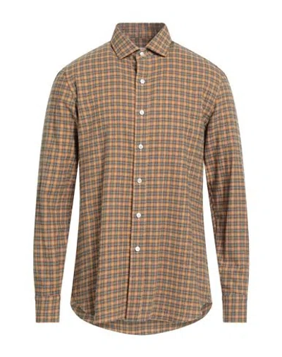 Salvatore Piccolo Man Shirt Marigold Size 17 ½ Cotton