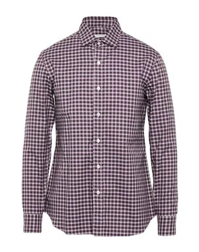 Salvatore Piccolo Man Shirt Purple Size 15 ½ Cotton
