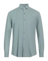 Salvatore Piccolo Man Shirt Sage Green Size 17 Cotton