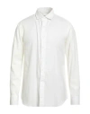 Salvatore Piccolo Man Shirt Ivory Size 16 Cotton