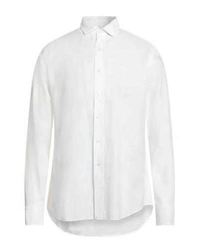 Salvatore Piccolo Man Shirt White Size 17 ½ Cotton