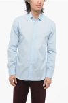 Salvatore Piccolo Spread Collar Poplin Cotton Shirt