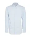 Salvatore Piccolo Striped Long-sleeved Shirt In White