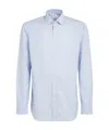 Salvatore Piccolo Striped Long-sleeved Shirt In White