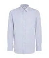 Salvatore Piccolo Striped Long-sleeved Shirt In White