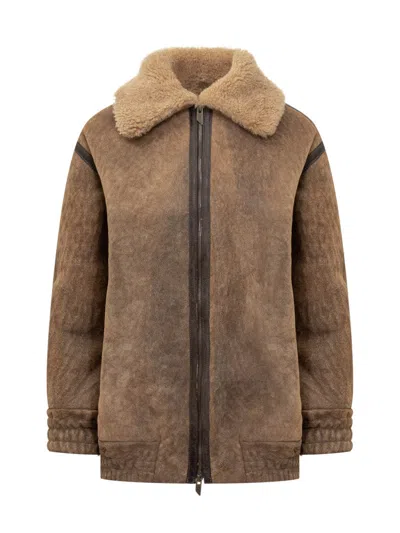 Salvatore Santoro Beige Shirt Collar Jacket