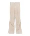 Salvatore Santoro Belt Loop Track Pants In Nude