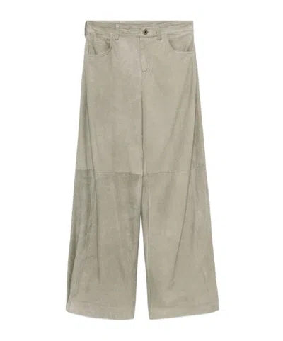 SALVATORE SANTORO LEATHER TROUSERS