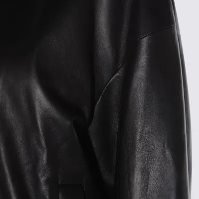 SALVATORE SANTORO BLACK LEATHER JACKET
