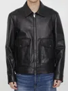 SALVATORE SANTORO BLACK LEATHER JACKET