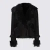 Salvatore Santoro Double-breasted Sheepskin Jacket In Black
