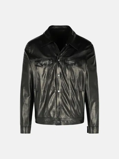 Salvatore Santoro Black Leather Jacket