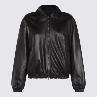 Salvatore Santoro Zip Leather Jacket In Black