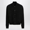 Salvatore Santoro Suede Bomber Jacket In Black