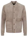 Salvatore Santoro Lamb Leather Jacket With Button-up Front