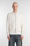Salvatore Santoro Bomber Jacket In Grey Leather In Grey