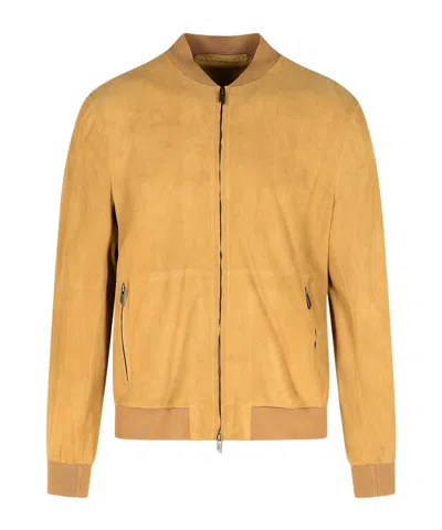 Salvatore Santoro Bomber Jacket In Yellow