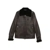 Salvatore Santoro Shearling-collar Leather Jacket