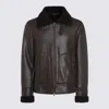 Salvatore Santoro Shearling-collar Leather Jacket In Brown