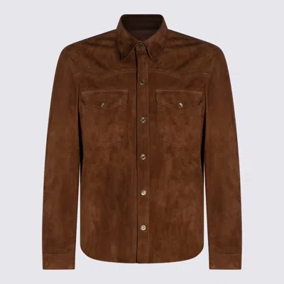 Salvatore Santoro Buttoned Flap-pocket Leather Jacket In Brown