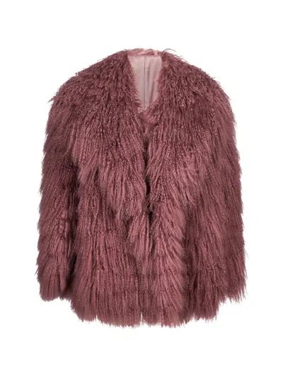 Salvatore Santoro Brushed-effect Shawl-lapel Coat In Brown