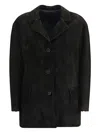 Salvatore Santoro Button-fastening Leather Jacket In Brown