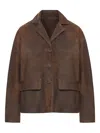 Salvatore Santoro Single-breasted Leather Jacket In Brown