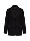 Salvatore Santoro Buttoned Blazer In Black