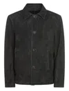 Salvatore Santoro Buttoned Leather Jacket In Black