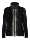 Salvatore Santoro Black Leather Degrade Jacket In Black
