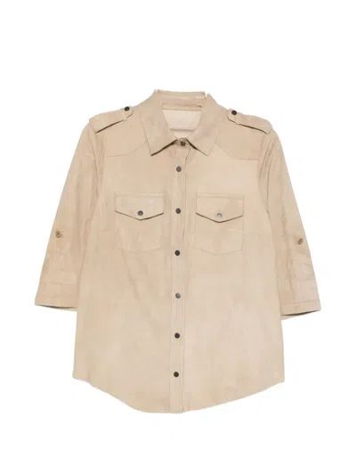Salvatore Santoro Chest-pockets Buttoned Jacket In Neutral