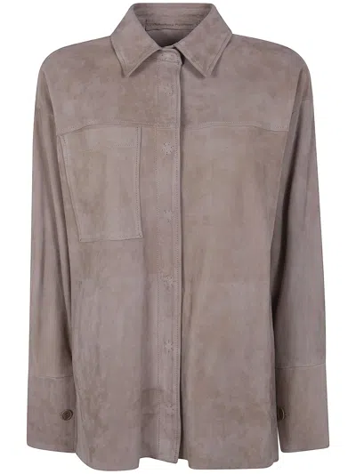 Salvatore Santoro Classic Oversized Shirt In Animal Print