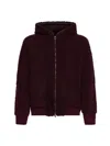 Salvatore Santoro Shearling And Leather Reversible Jacket In Bordeaux