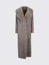 Salvatore Santoro Leather Coat In Gray