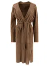 Salvatore Santoro Leather Coat In Beige