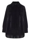Salvatore Santoro Oversized Leather Jacket In Black