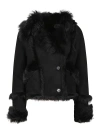 SALVATORE SANTORO DOUBLE-BREASTED SHEEPSKIN JACKET