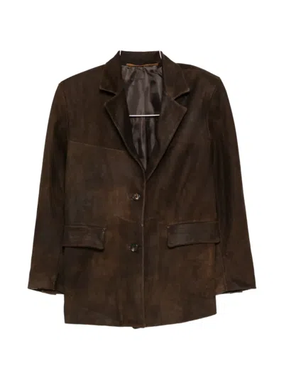 Salvatore Santoro Flap-pocket Blazer In Brown